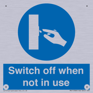 Switch off when not in use